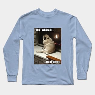 sad pug Long Sleeve T-Shirt